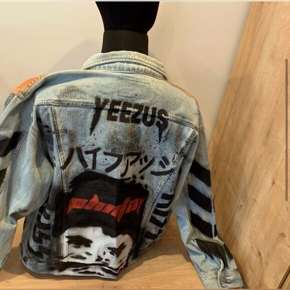 Kanye West - Yeezus - Vultures Merch Jean Jacket - Size Large - Picture 10 of 12